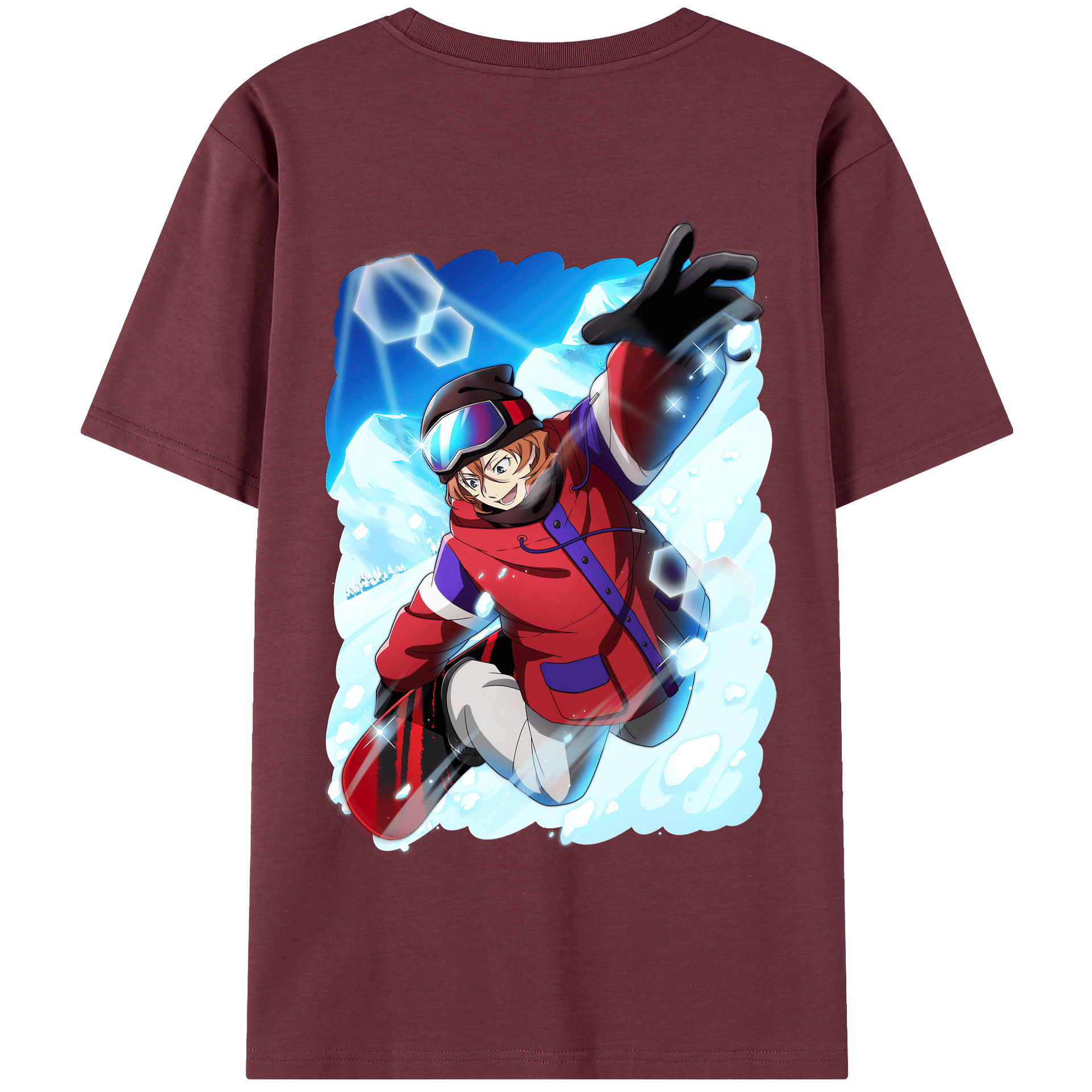 （画像用） 文豪ストレイドッグス Bungo Stray Dogs 綿100％半袖Tシャツ（背面プリント）